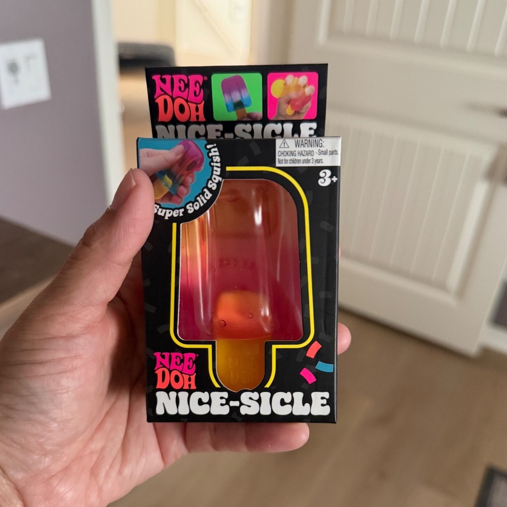 Authentic NeeDoh Nice-Sicle Schylling Sensory Toy Popsicle Super Solid Squish